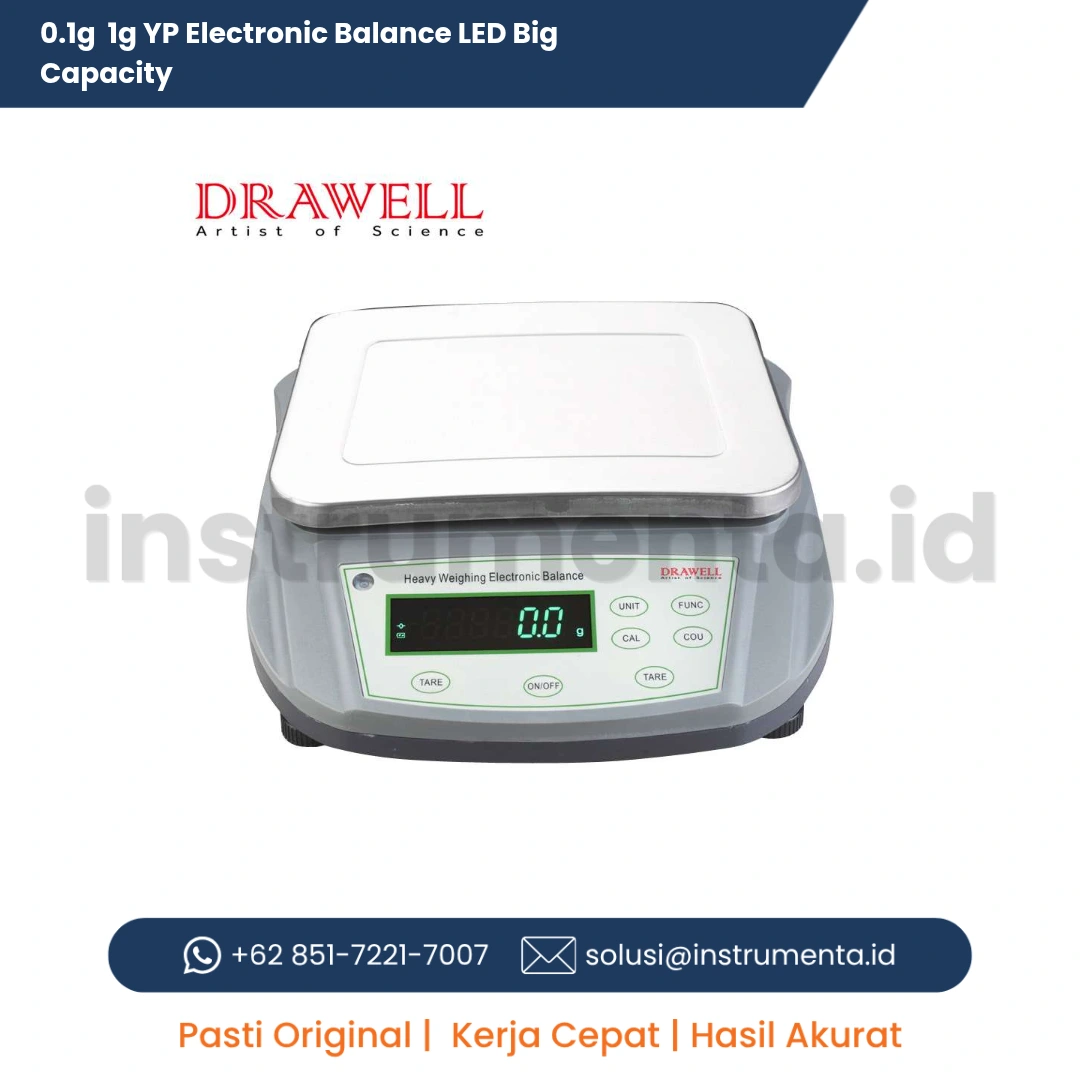 Jual 0.1g /1g YP Electronic Balance LED Big Capacity Distributor Resmi Indonesia